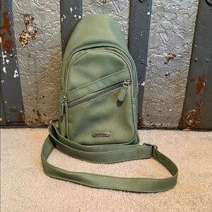 Multisac green crossbody bag